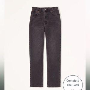Abercrombie Ultra High Rise Straight Leg Jeans